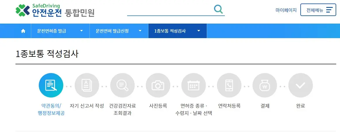 운전면허증갱신