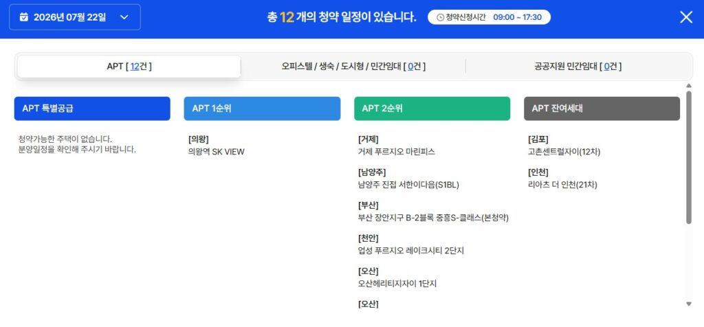 8월 청약
